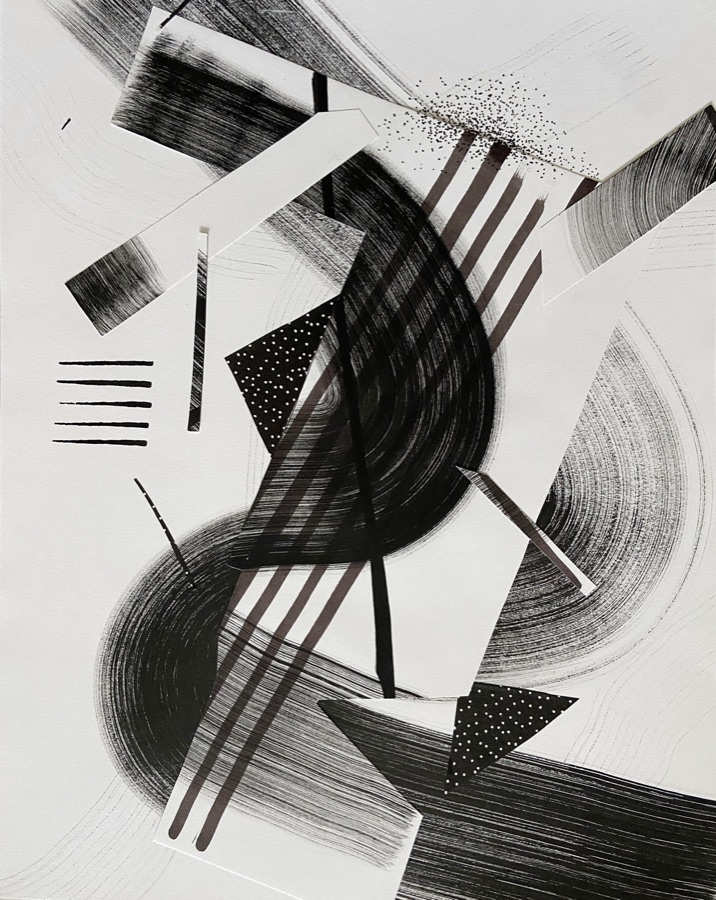 Lines III — Ink & graphite on paper